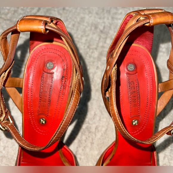 Authentic 𝐂𝐄𝐋𝐈𝐍𝐄 genuine leather heels - Picture 9 of 16